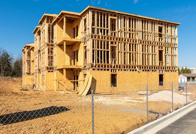 fenced construction zones promote safety and security in Belmar NJ